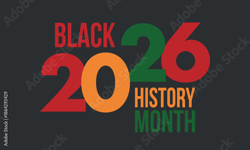 Black History Month. African American History. Celebrated annual. February and October. Poster, card, banner, background. Vector illustration