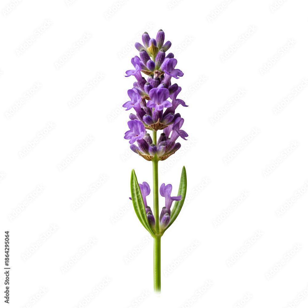 Obraz premium Lavender flower on black background