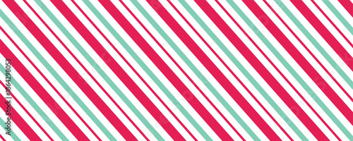Seamless pattern. Pink-red stripes on white background. Striped diagonal pattern for printing on fabric, paper, wrapping, scrapbooking, websites Background with slanted lines Vector illustration
