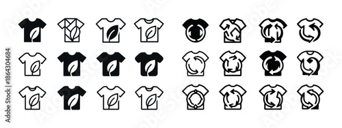 Sustainable fashion icons: eco-friendly clothing and recycling s