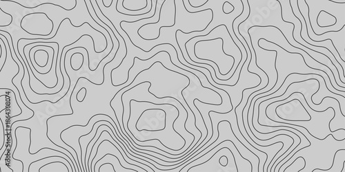 Abstract Digital Topography Lines of the Unseen Landscape. Future Lines Contours. Abstract Modern Terrain