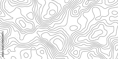 Abstract Digital Topography Lines of the Unseen Landscape. Future Lines Contours. Abstract Modern Terrain