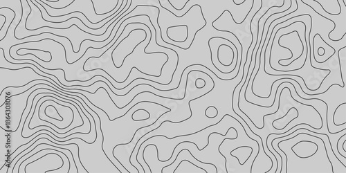 Abstract Digital Topography Lines of the Unseen Landscape. Future Lines Contours. Abstract Modern Terrain