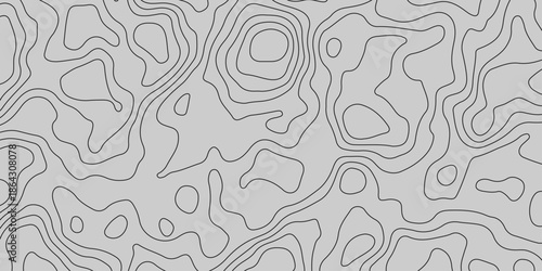 Abstract Digital Topography Lines of the Unseen Landscape. Future Lines Contours. Abstract Modern Terrain