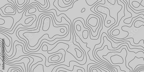 Abstract Digital Topography Lines of the Unseen Landscape. Future Lines Contours. Abstract Modern Terrain