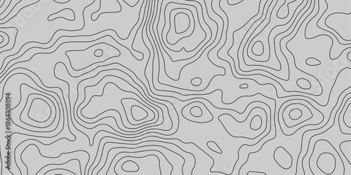 Abstract Digital Topography Lines of the Unseen Landscape. Future Lines Contours. Abstract Modern Terrain