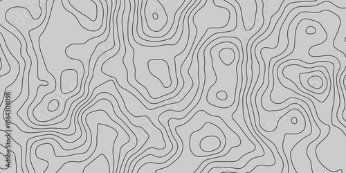 Abstract Digital Topography Lines of the Unseen Landscape. Future Lines Contours. Abstract Modern Terrain