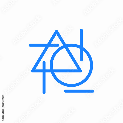 geometric overlay icon sign vector