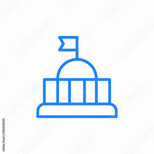 government hoouse icon sign vector