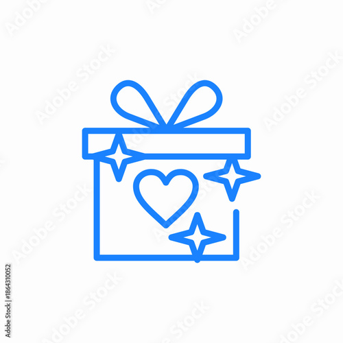 gift box charity icon sign vector