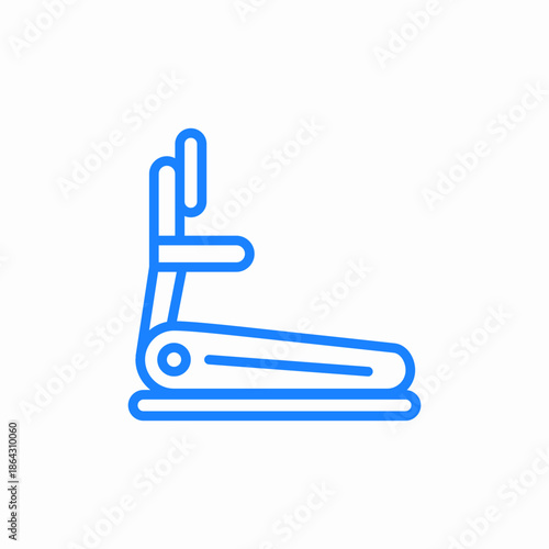 gym treadmill icon sign vector