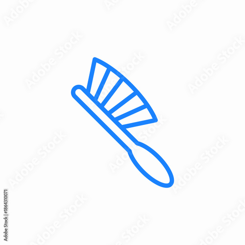 hair brush icon sign vector