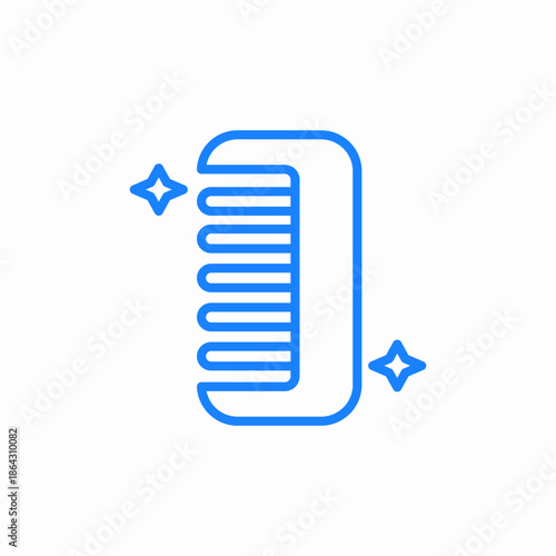 hair comb icon sign vector
