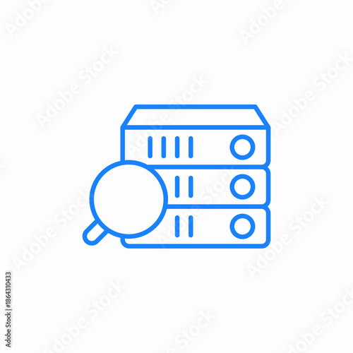 inspect folders icon sign vector