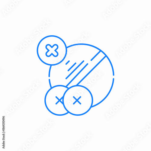 interaction warning icon sign vector