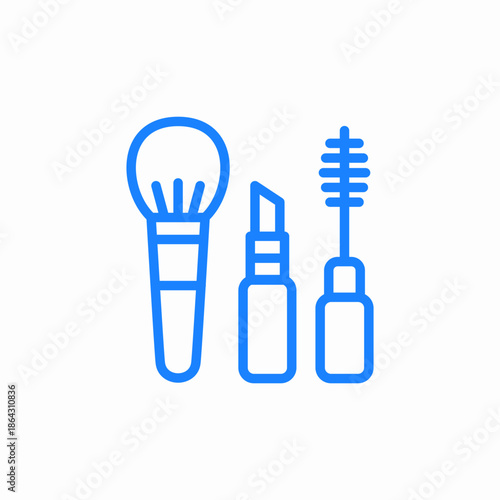 makeup essentials icon sign vector