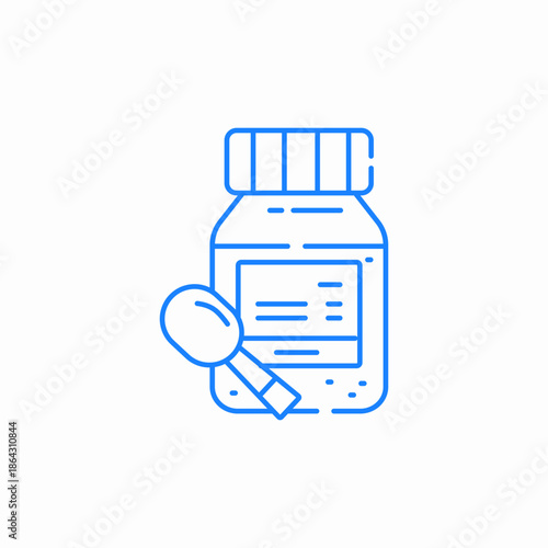 measuring spoon syrop icon sign vector