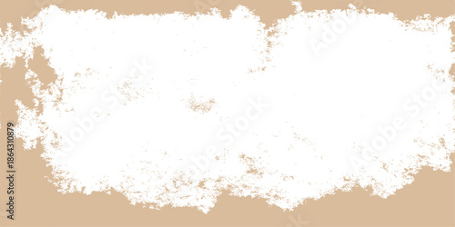 Vintage brown paper texture design featuring an aged wall pattern with abstract grunge paint splashes and a rough dirty ink frame illustration for a textured vector wallpaper surface