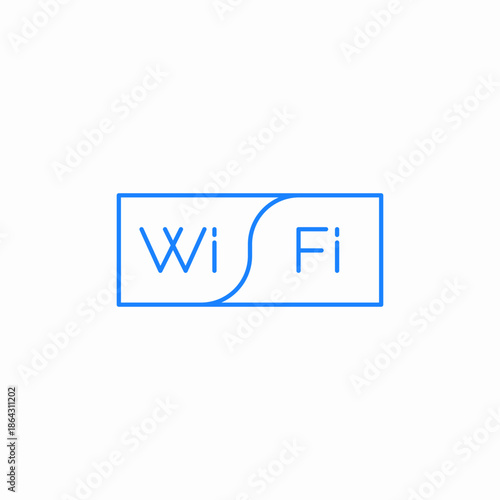 wifi signboard icon sign vector