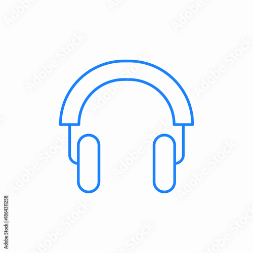 wireless headphones icon sign vector