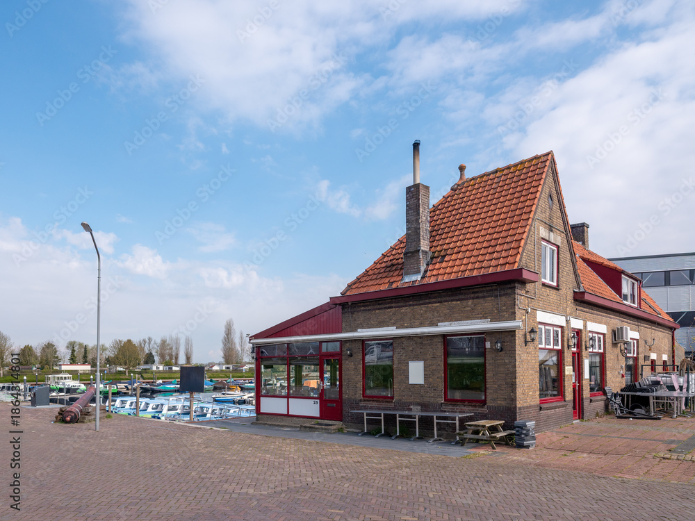 Naklejka premium Port of Drimmelen, Noord-Brabantt province, The Netherlands