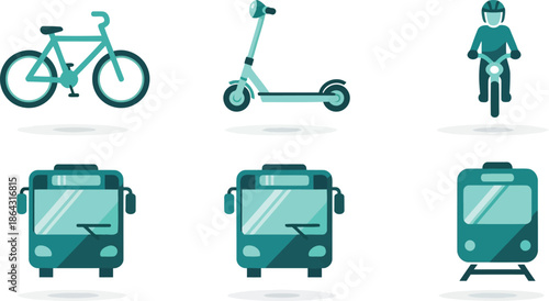 Modern eco-friendly transportation options for urban commuters