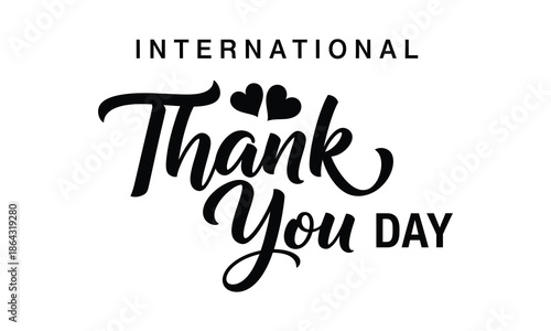 International thank you day celebration logo