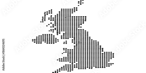 Vector illustration of a dotted world map featuring a pixel mosaic design with silhouettes of Italy and Switzerland to represent Europe and other continents for global geography and business cartograp