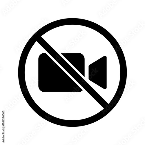 No video recording icon