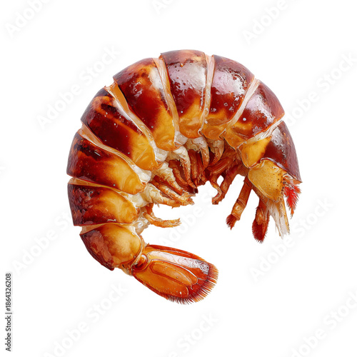 PNG of A beautifully cooked lobster tail, showcasing its vibrant colors.