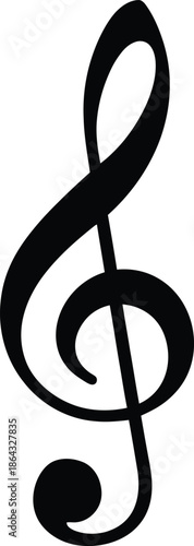 Treble clef symbol Vector