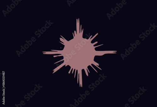 Brilliantly Radiating Starburst With Glowing Bright Light Spikes Against a Dark Background Creating an Astral Phenomenon Capturing Celestial Beauty