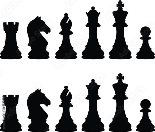 Chess pieces set