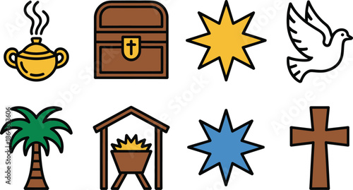 Religious and symbolic icons collection