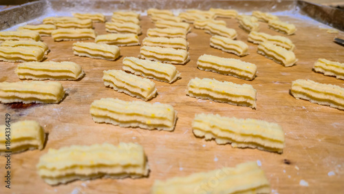 Baking shortbread cookies for Christmas
