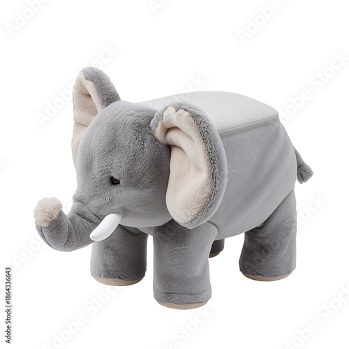Soft Elephant Toy for Children in a Playful Indoor Setting During the Day