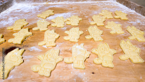 Baking shortbread cookies for Christmas