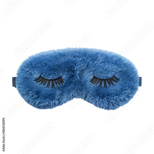 Soft Blue Sleep Mask With Cute Designs for Comfortable Rest at Home