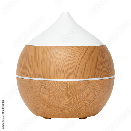 Wooden Essential Oil Diffuser With White Top in a Simple Design