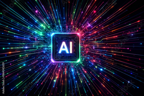 Artificial intelligence microchip bursting with data streams