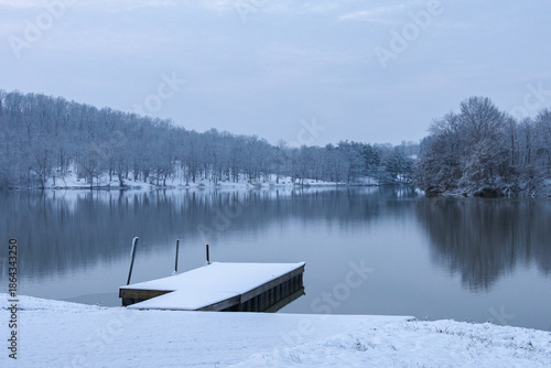 lake in winter