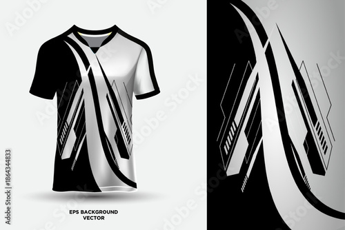 Wonderful and Bizarre T shirt sports abstract jersey suitable for racing, soccer, gaming, motocross, gaming, cycling.