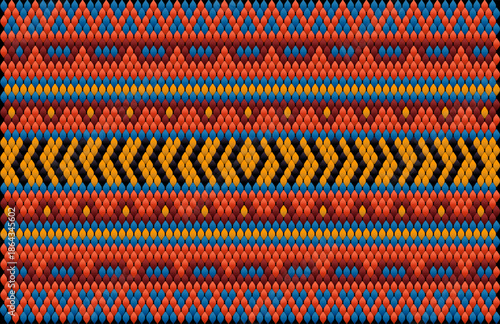 Seamless, ethnic ornament for fabrics, interiors, ceramics and furniture in the Arabic style.