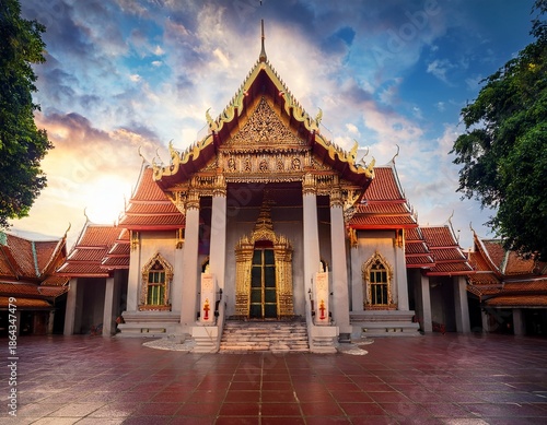 Wallpaper Mural traditional thai architecture thailand photography urban ground view heritage Torontodigital.ca