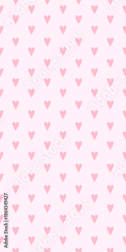 Loving Hearts Valentine's web banner, Seamless Pattern