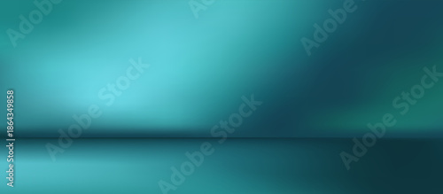 Abstract gradient blue podium background, minimal empty 3D studio backdrop.
