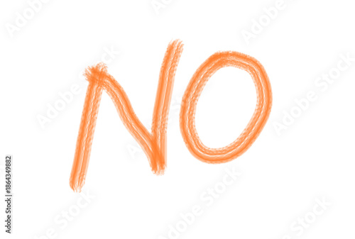 Vibrant orange No symbol on white background
