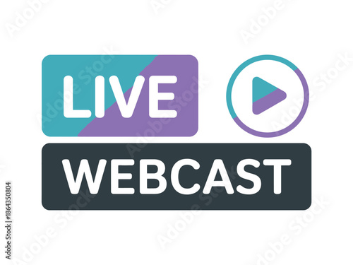 Live Webcast Logo Design Template