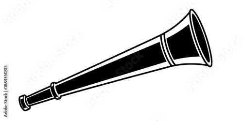 Vuvuzela Stadium Plastic Horn Vector Icon