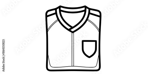 Folded Football Jersey Kit Locker Room Vector Icon